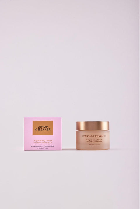 Lemon & Beaker’s Brightening Cream with Rose Essential Oil