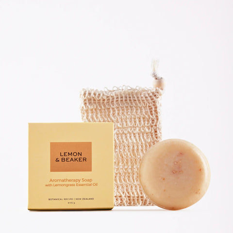 Lemongrass Aromatherapy Soap Lemon & Beaker